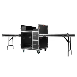 Gator Cases GTOUR-MIXER-12U-2D2T GTOUR Mixer Flight Case with Tables idjnow