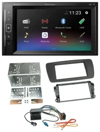 Pioneer DAB MP3 2DIN Bluetooth USB Autoradio für Seat Ibiza ab 08 tuam-grey