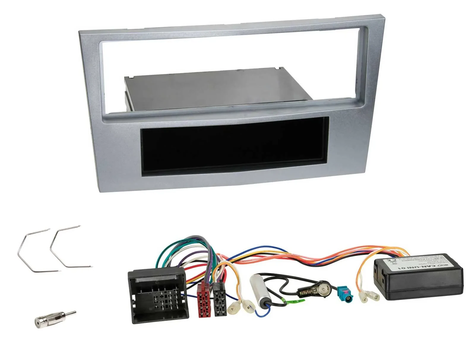 Einbauset CAN-Bus DIN Autoradio für Opel Corsa D 2009-2014 matt-chrom