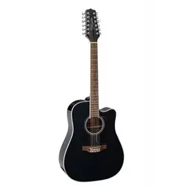 Электроакустическая 12-струнная гитара Takamine GD38CE-BLK Black