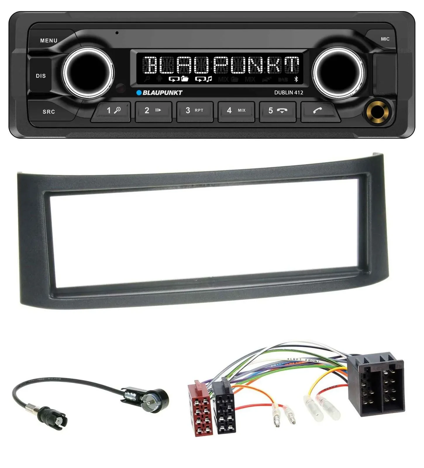 Blaupunkt MP3 Bluetooth USB AUX Autoradio für Smart Roadster (452)