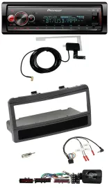 Автомагнитола Pioneer Bluetooth, DAB, USB, поддержка кнопок на руле для Ford Mondeo 2000–2002 черный