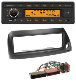 Continental 1DIN DAB MP3 AUX USB Autoradio für Ford Ka (bis 2008) - schwarz