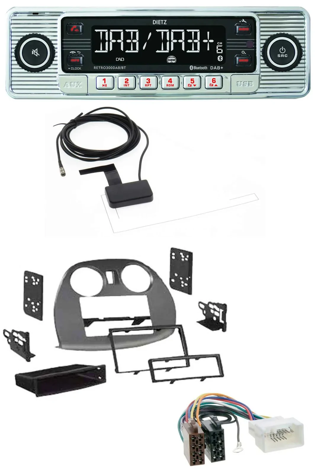 Dietz Bluetooth USB MP3 DAB Autoradio für Mitsubishi Eclipse 4G 2005-2012