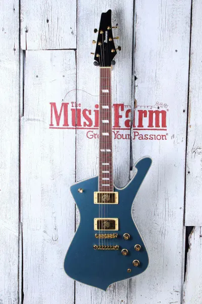 Электрогитара Ibanez IC420 Iceman Antique Blue Metallic с чехлом