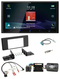 JVC USB Bluetooth 2DIN DAB Lenkrad Autoradio für Land Rover Range Rover Vogue 20