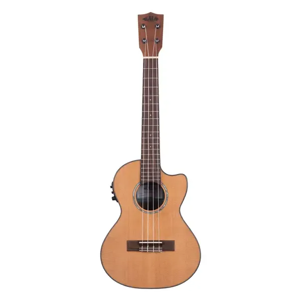 Укулеле Kala Solid Cedar Top Acacia Tenor Cutaway Ukulele w/ EQ