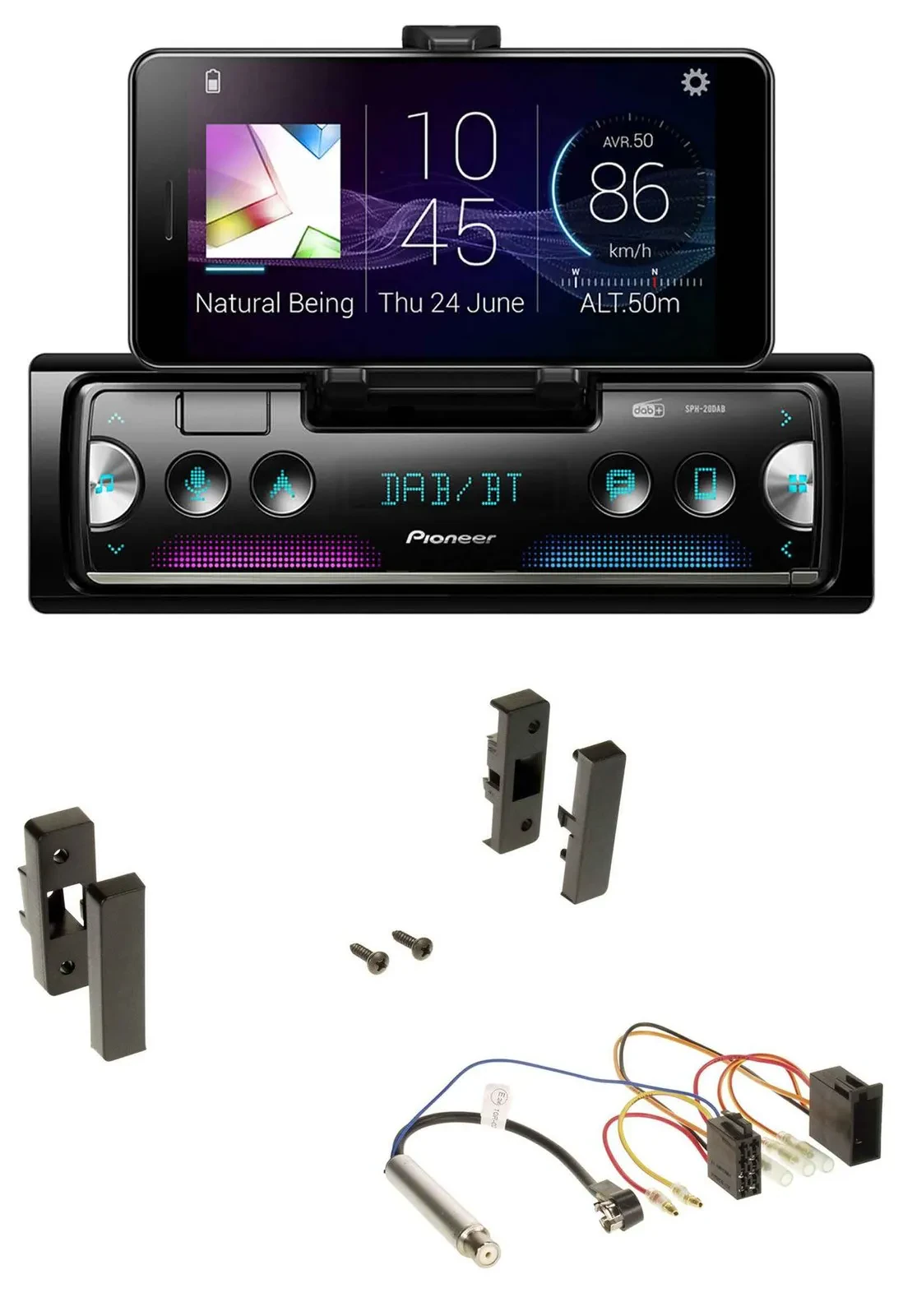 Автомагнитола для Audi A3 (8L, 1996–2000) Pioneer USB, MP3, Bluetooth, DAB