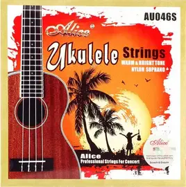 Комплект струн для укулеле сопрано Alice AU046-S