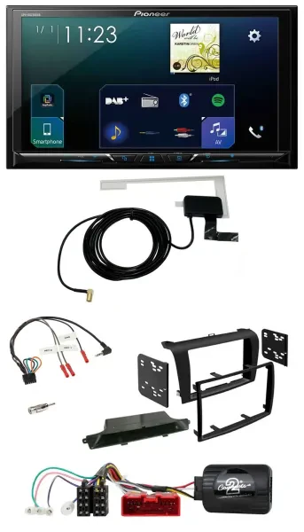 Pioneer 2DIN DAB USB Lenkrad Bluetooth Autoradio für Mazda 3 2003-2009 schwarz
