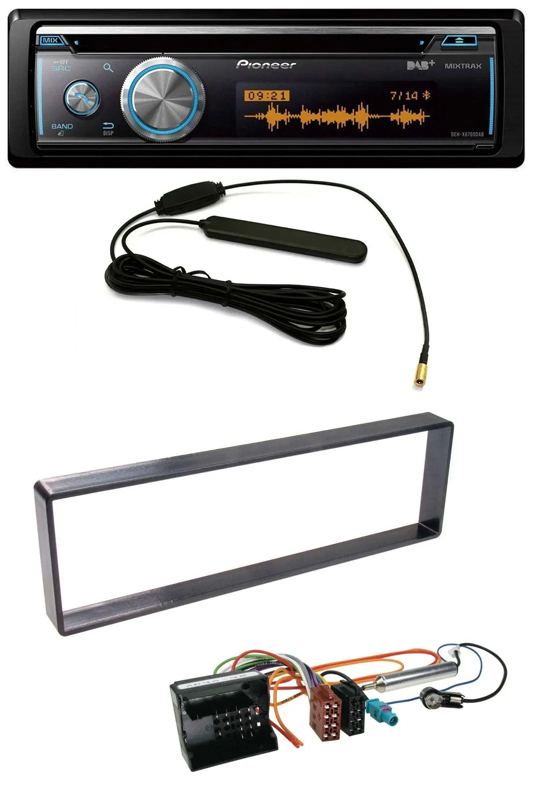 Pioneer CD USB Bluetooth DAB MP3 Autoradio für Citroen C4