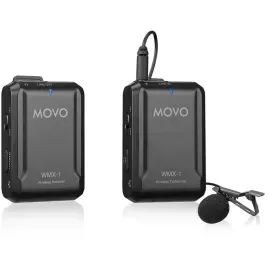 Movo Photo WMX-1 2.4GHz Wireless Lavalier Microphone System, 200' Range