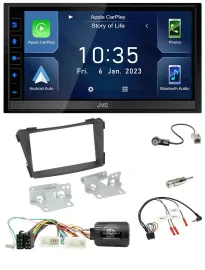 JVC DAB Bluetooth Lenkrad USB 2DIN Autoradio für Hyundai i40 VF ab 2011 schwarz