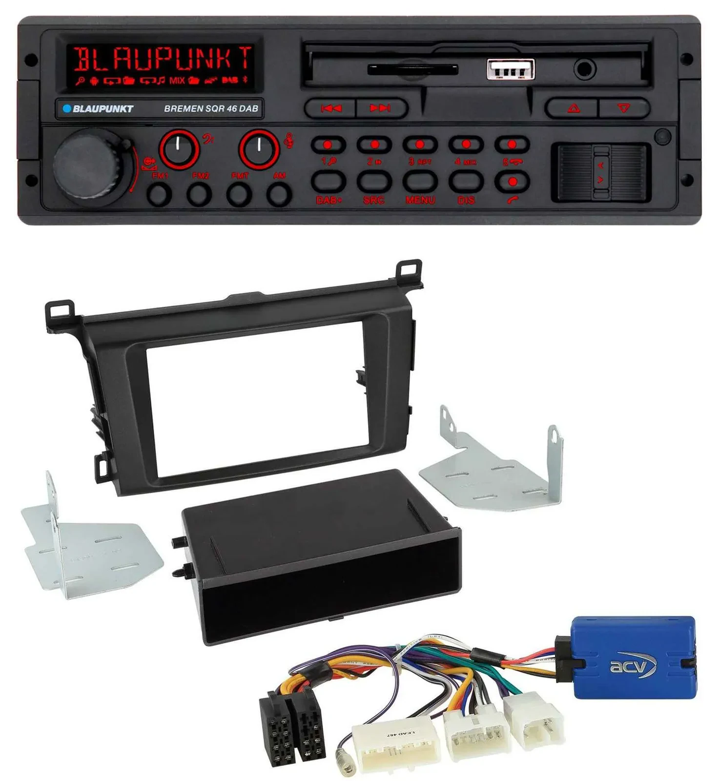 Blaupunkt SD MP3 USB Bluetooth DAB Autoradio für Toyota RAV-4 (ab 2013)