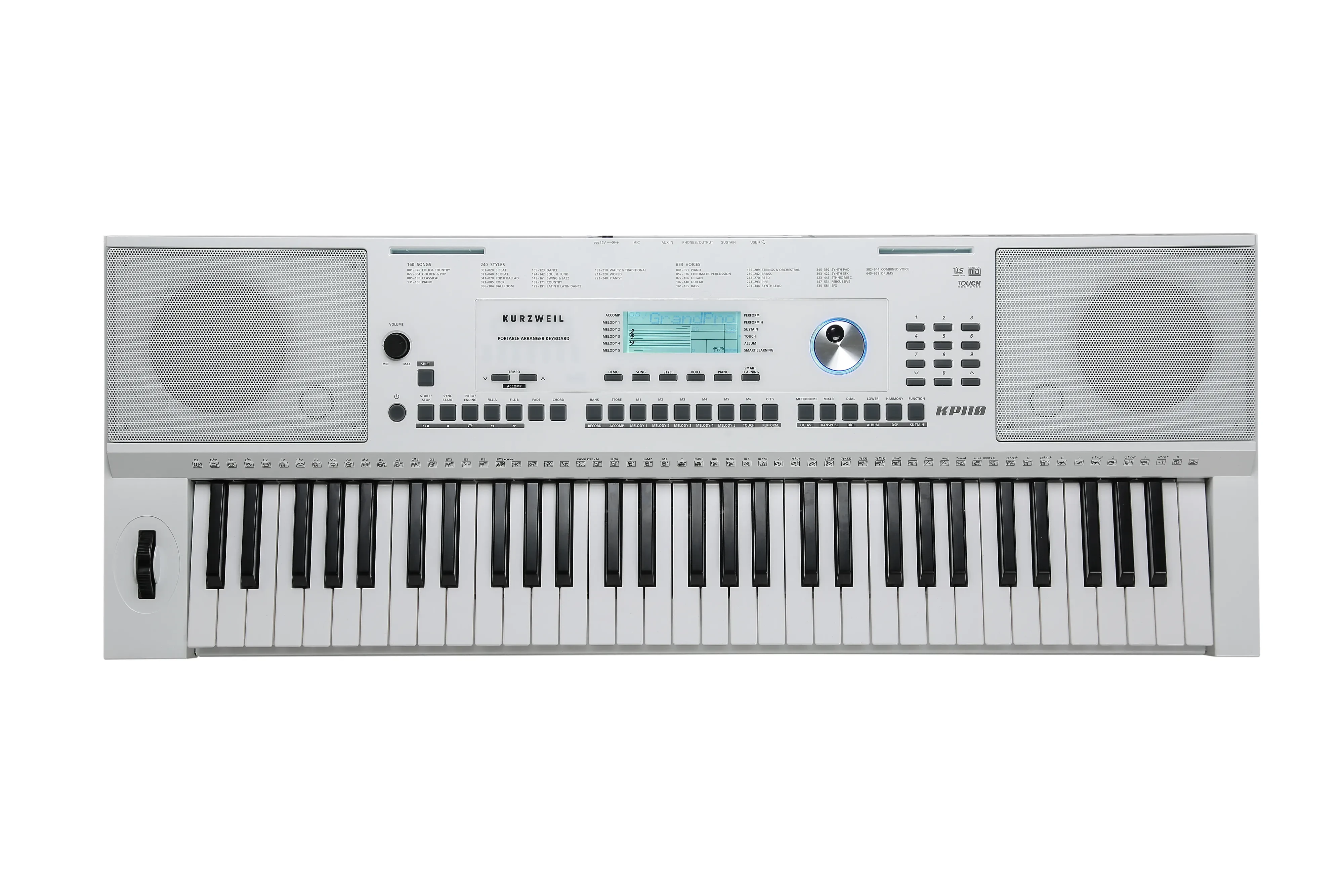 Синтезатор Kurzweil KP110 WH 61 клавиша белый