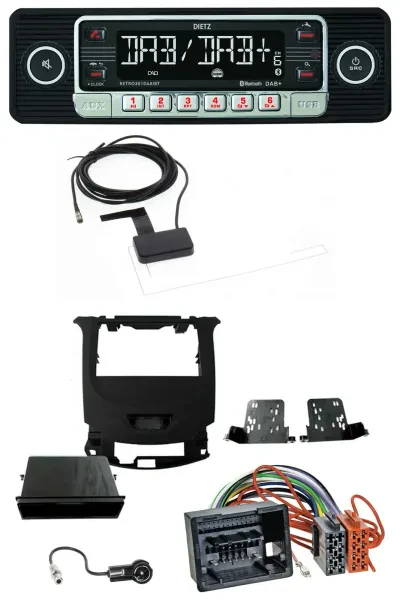 Dietz DAB Bluetooth USB MP3 Autoradio für Chevrolet Cruze ab 2016 Klavierlack/sc