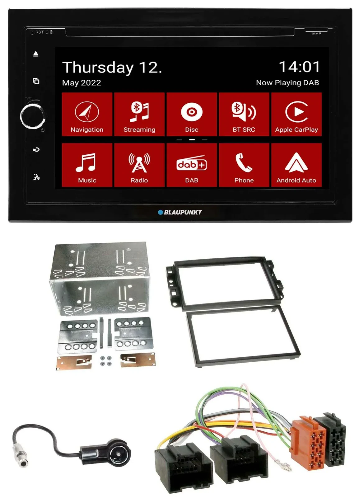 Blaupunkt MP3 DVD Bluetooth DAB 2DIN USB Autoradio für Chevrolet Aveo Epica Capt