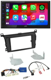 Автомагнитола JVC 2DIN, Bluetooth, DAB, USB, для Toyota RAV4 (с 2013)