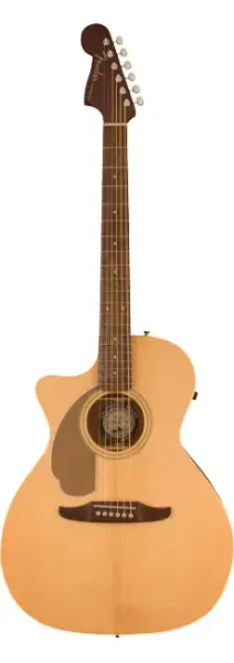 Fender Newporter Player Auditorium Size Lefty Acoustic Electric Guitar, Natural