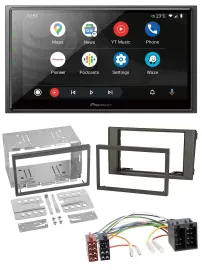 Автомагнитола для Iveco Daily (2006–2014) Pioneer 2-DIN, DAB, USB, Bluetooth, MP3, темно-серый