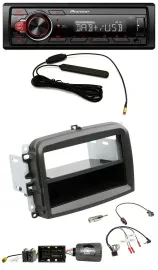 Автомагнитола Pioneer 1 DIN, DAB, USB, MP3, для Fiat 500L (с 2012), поддержка кнопок на руле