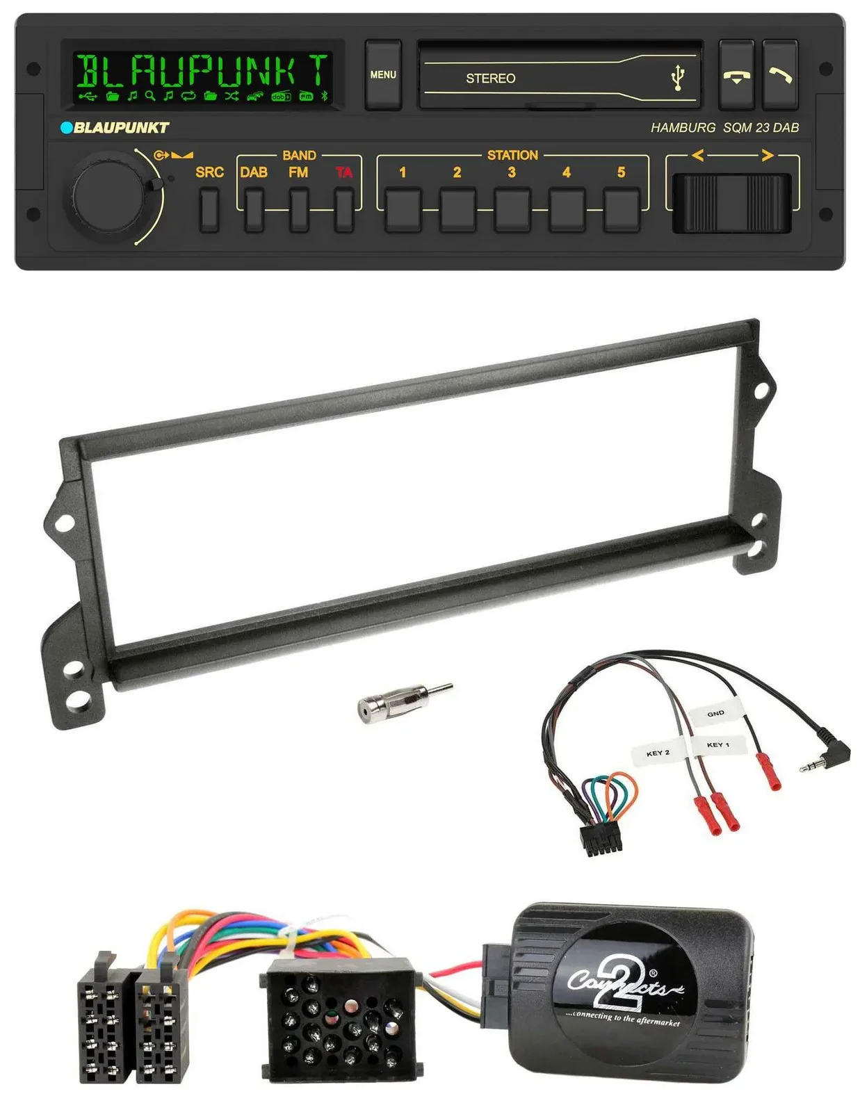 Blaupunkt USB DAB Bluetooth Lenkrad Autoradio für Mini (2001-2002)