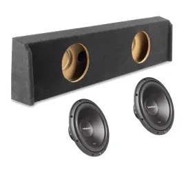 NVX VE-FRD-150CCG12-D10S Dual 10" Sealed Enclosure with Two r2sd210 Subwoofer