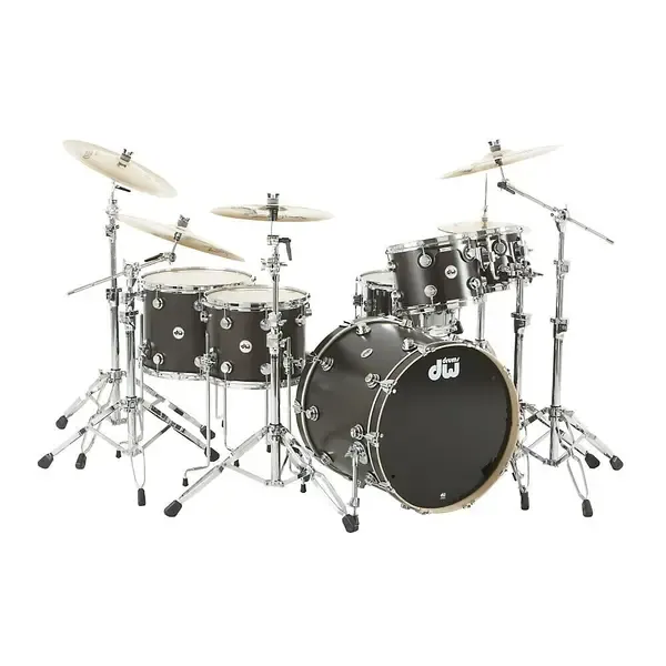 Ударная установка акустическая DW Collector's Series Satin Oil 5-Piece Shell Pack Ebony Chrome Hardware