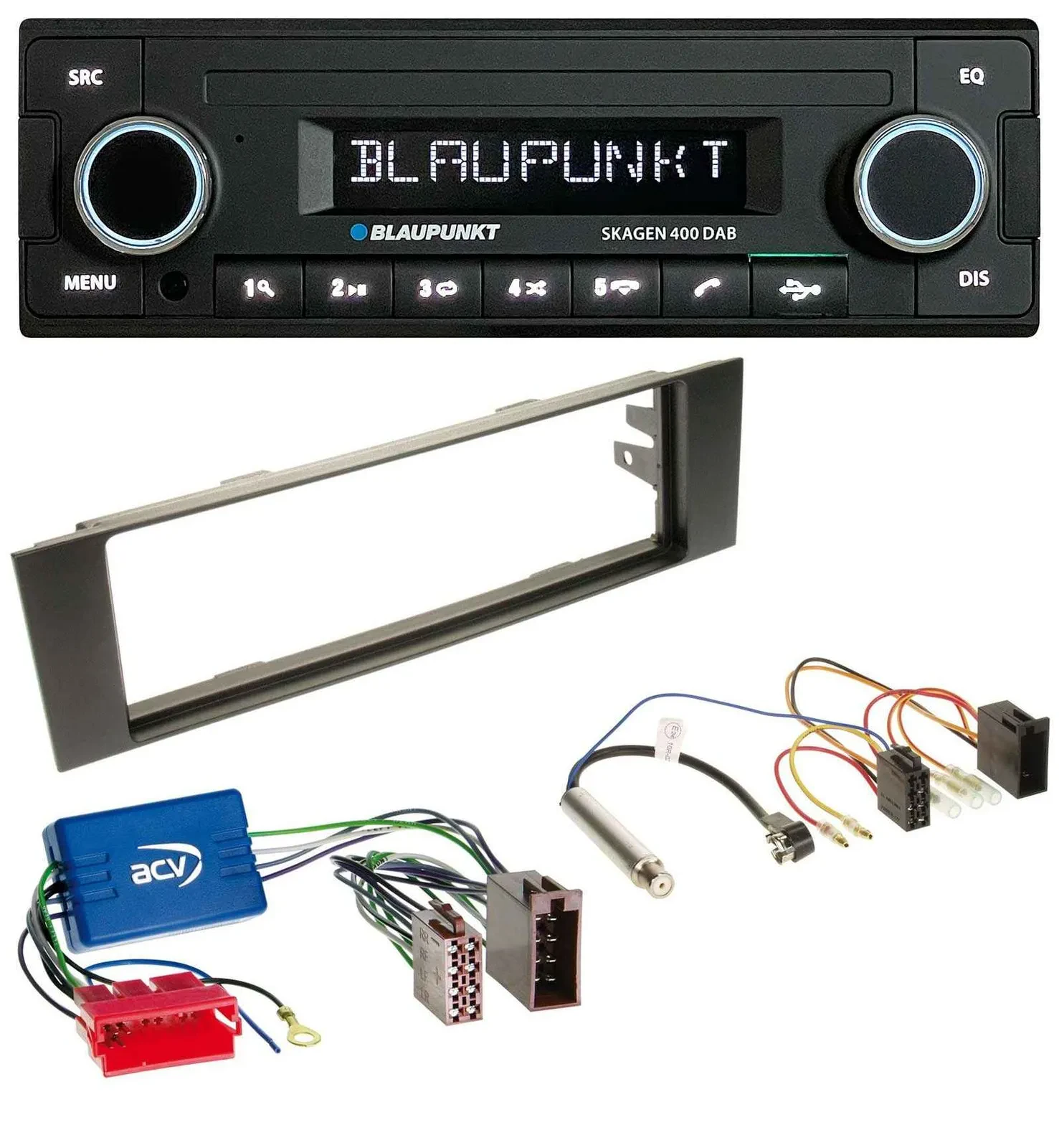 Blaupunkt DAB USB Bluetooth MP3 Autoradio für Audi A3 8P 03-06 Aktivsystem Mini-