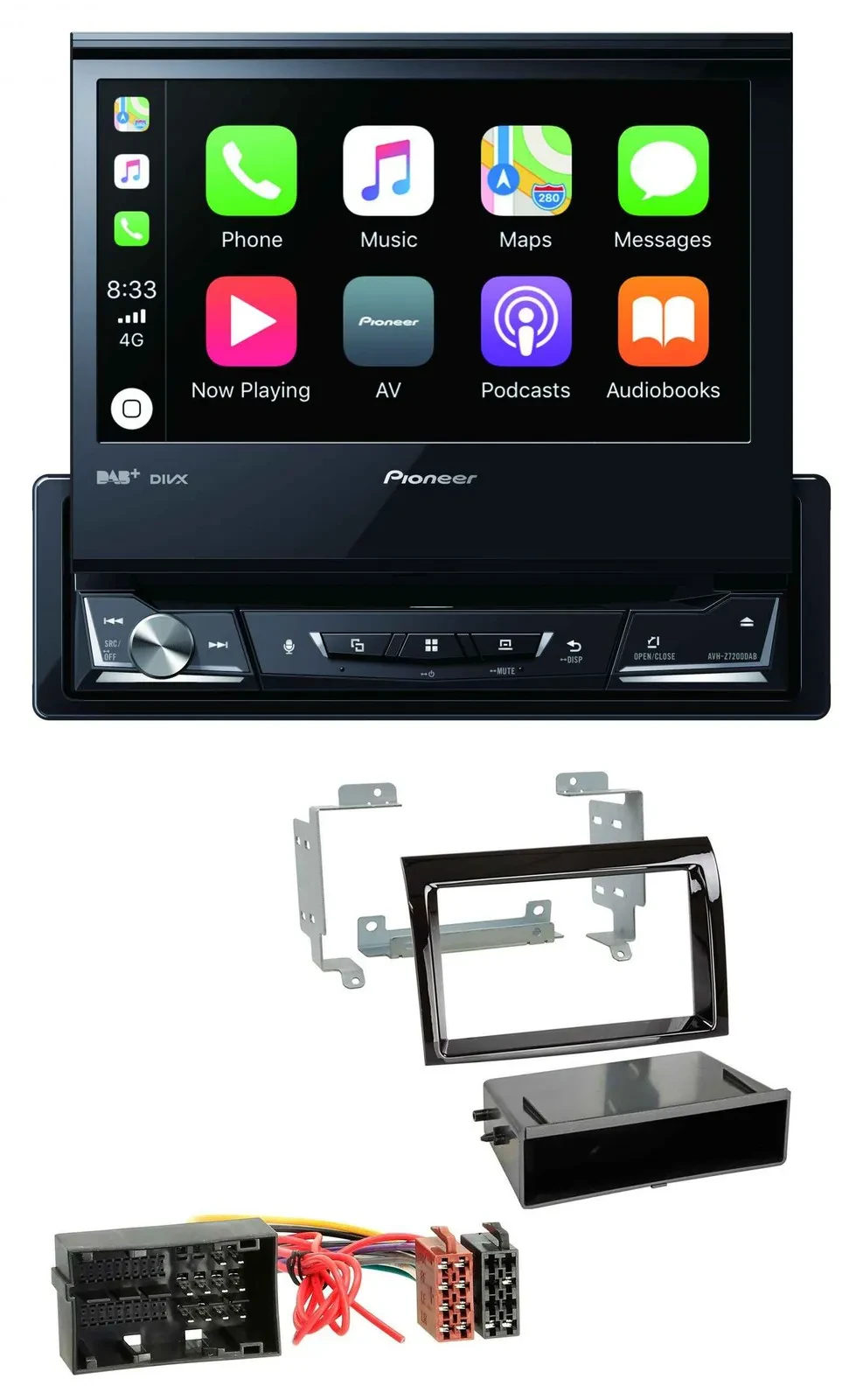 Pioneer DVD Bluetooth DAB USB MP3 Autoradio für Citroen Jumper Fiat Ducato 14-21