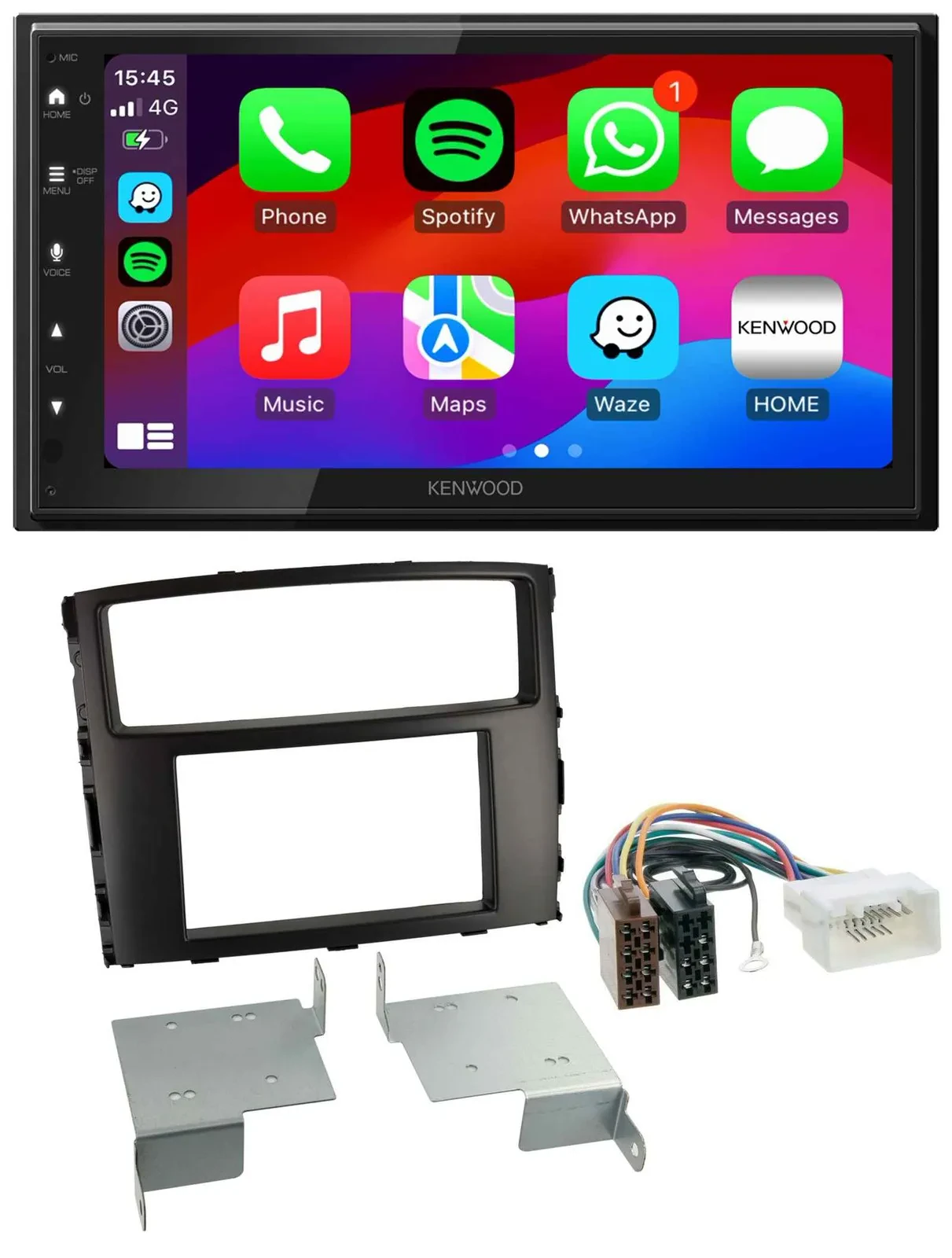 Kenwood MP3 USB DAB 2DIN Bluetooth Autoradio für Mitsubishi Pajero Shogun ab 14