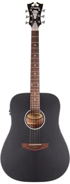 Электроакустическая гитара D'Angelico Premier Lexington СS Dreadnought Matte Black Top