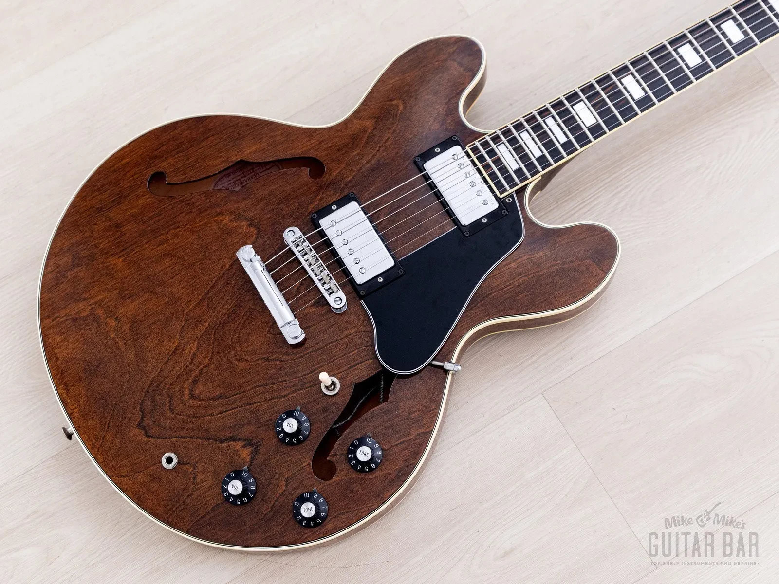 1978 Greco SA-700 WA Vintage Semi-Hollow ES-Style Guitar w/ Case, Japan Fujigen