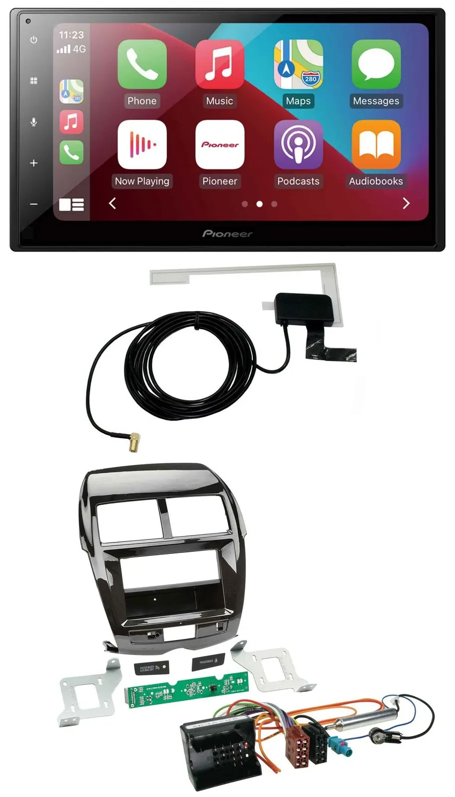 Автомагнитола для Citroen C4, Mitsubishi ASX, Peugeot Pioneer 2DIN, USB, Bluetooth, DAB, MP3