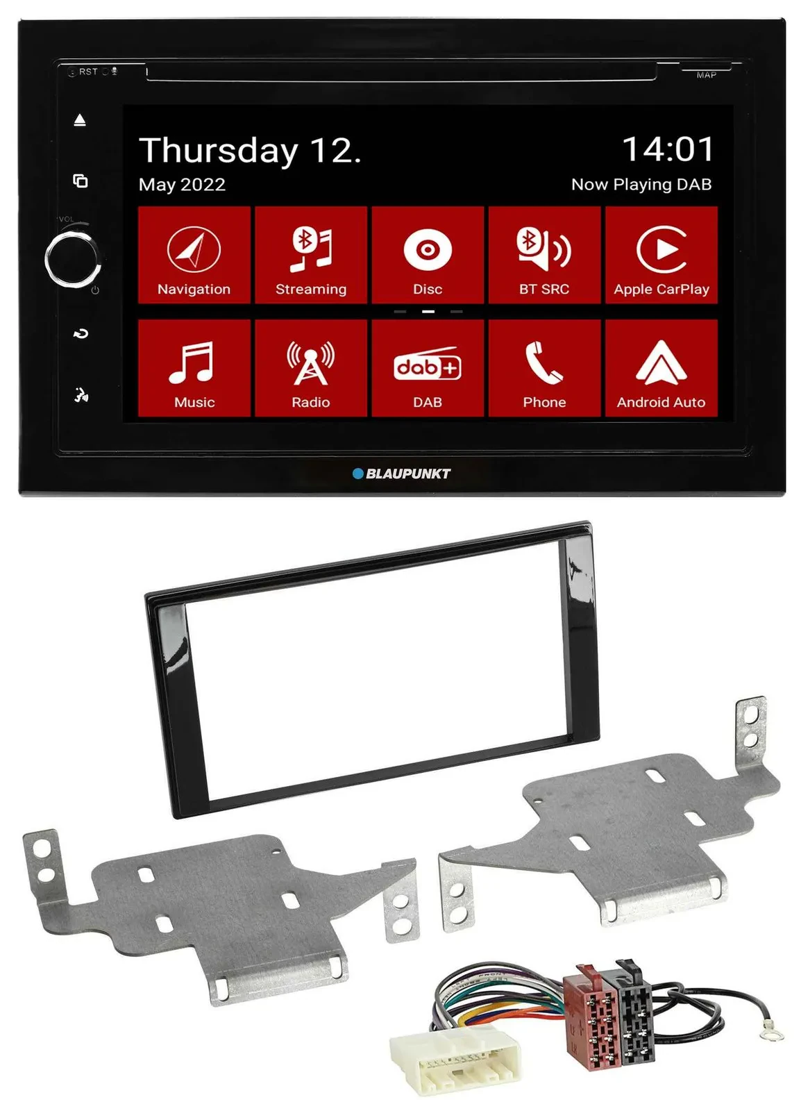 Blaupunkt MP3 DVD Bluetooth DAB 2DIN USB Autoradio für Nissan Juke (ab 2014)