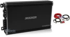 Kicker 43CXA12001 | Monoblock Class-D Car Amplifier with Amp Kit