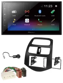 Pioneer USB Bluetooth DAB 2DIN MP3 Autoradio für Chevrolet Spark KLM 2012-2013