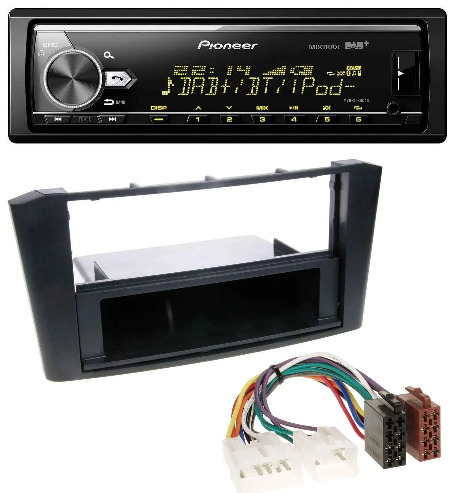 Pioneer Bluetooth USB DAB MP3 Autoradio für Toyota Avensis T25 (2003-2009)