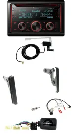 Автомагнитола Pioneer 2DIN, DAB, USB, CD, Bluetooth для Toyota RAV4 2001–2005, с поддержкой управления на руле