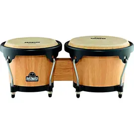 Бонго Nino Wood Bongos Natural with Black Hardware