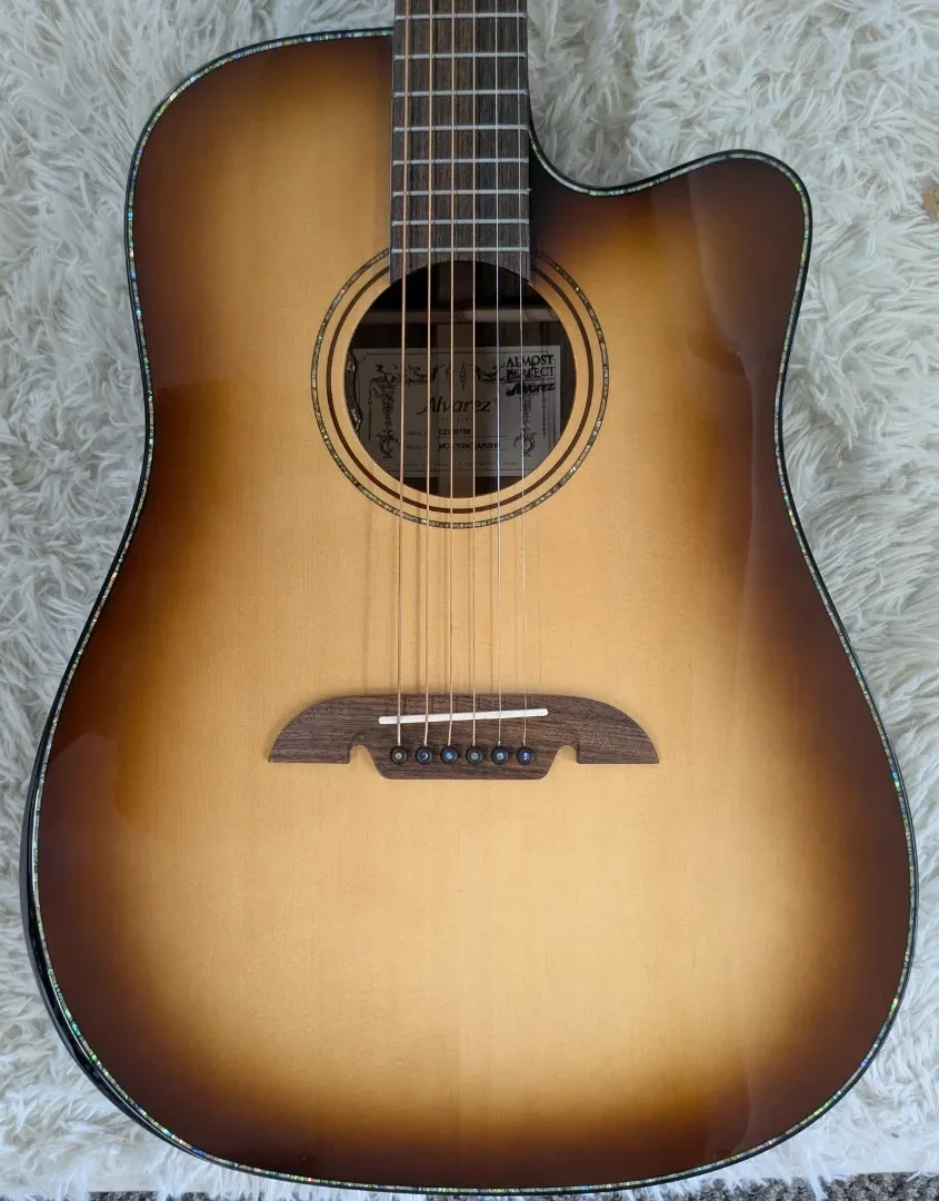 Б/У Электроакустическая гитара Alvarez MDA70WCEARSHB Masterworks Elite Dreadnought с вырезом