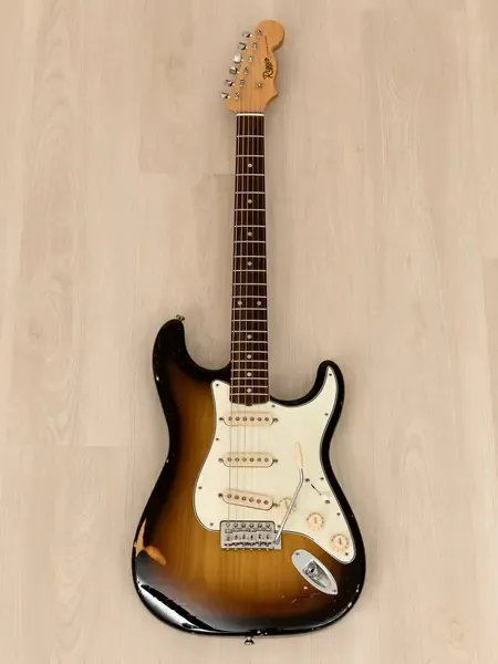 Электрогитара Riggio Custom Guitars Sierra S-Style 60s Spec SSS Sunburst Relic w/case USA 2020