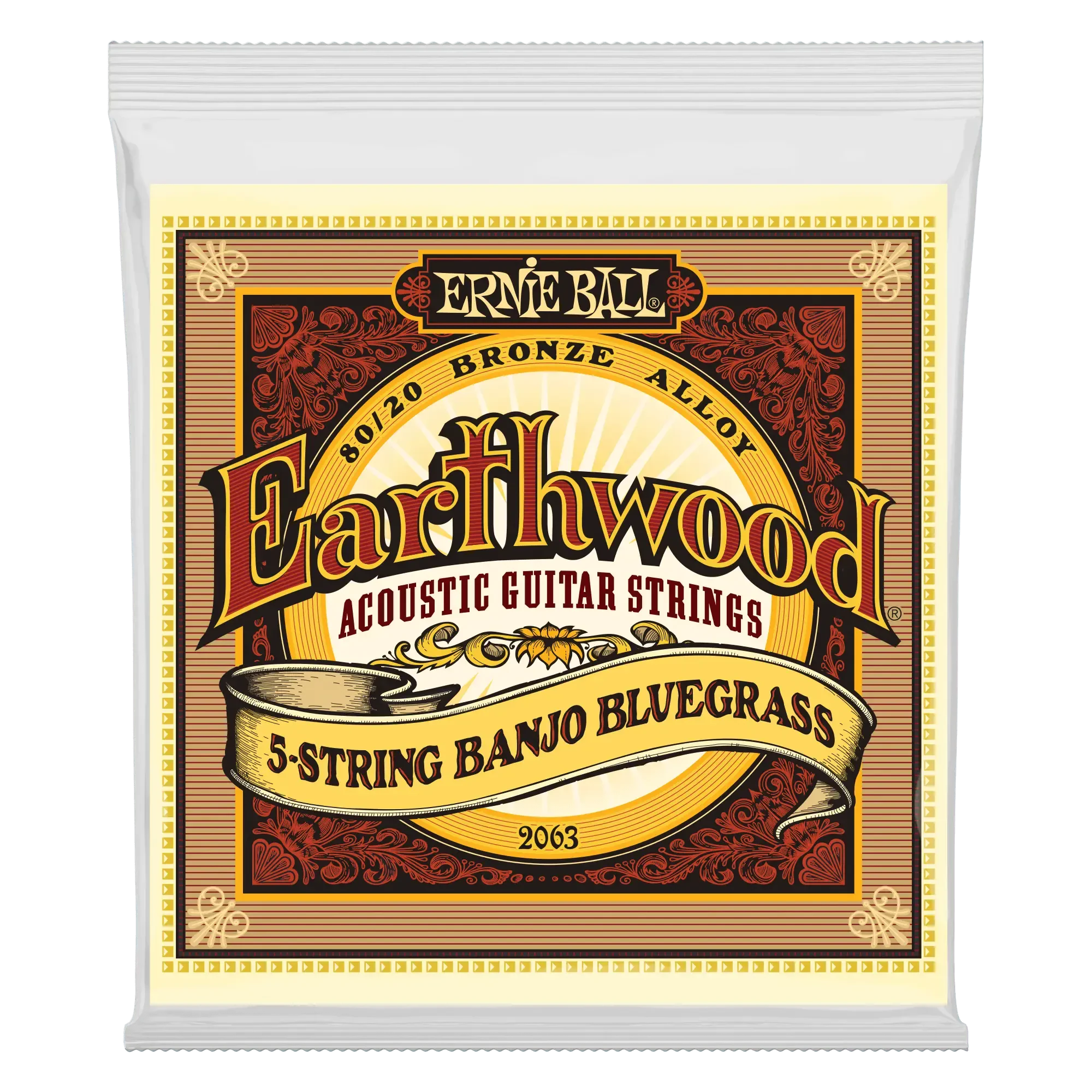 Струны для 5-струнного банджо Ernie Ball 2063 Earthwood 9-20