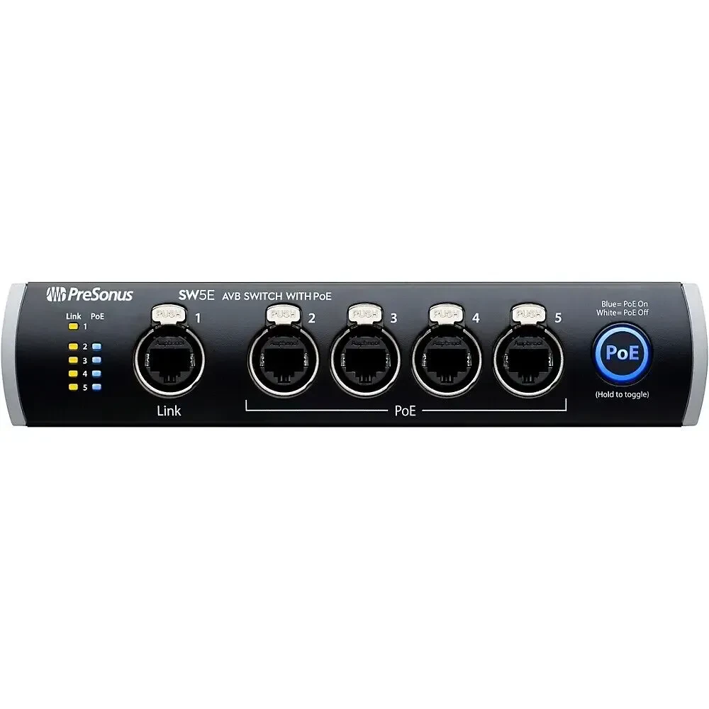 Коммутатор PreSonus SW5E 5-port AVB с PoE