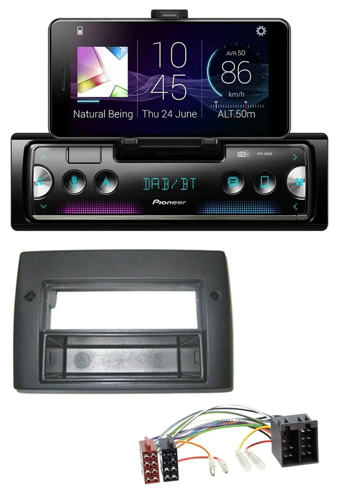 Автомагнитола для Fiat Stilo 192 Pioneer USB MP3 Bluetooth DAB