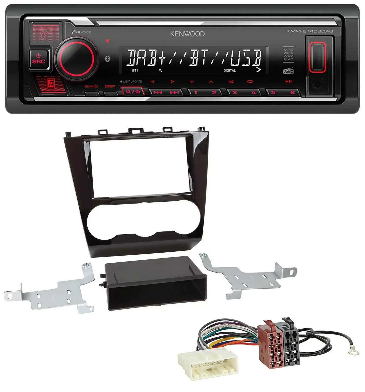Kenwood MP3 Bluetooth USB DAB Autoradio für Subaru Forester SJ Facelift ab 15