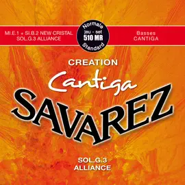 Струны для классической гитары Savarez 510MR 29-43 Creation Cantiga Normal Tension
