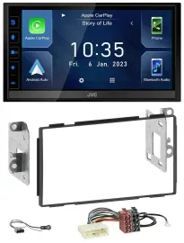 JVC DAB Bluetooth MP3 USB 2DIN Autoradio für Nissan Qashqai 2007-2013