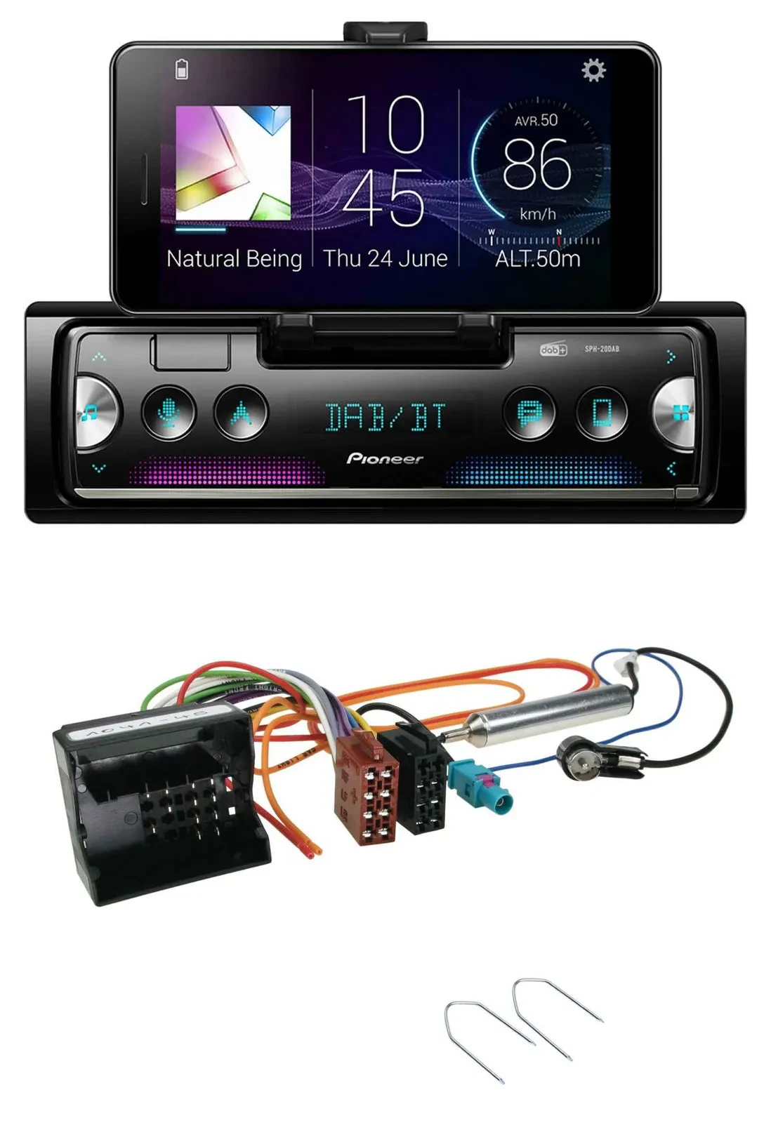 Pioneer USB MP3 Bluetooth DAB Autoradio für Peugeot Expert ab 2016 Traveller ab
