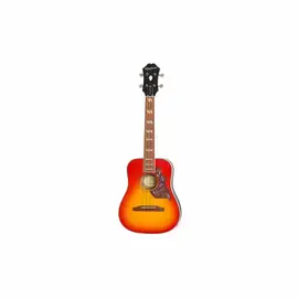 Электроакустическое укулеле EPIPHONE Hummingbird Acoustic/Electric Ukulele Outfit (Tenor) Faded Cherry Sunbu